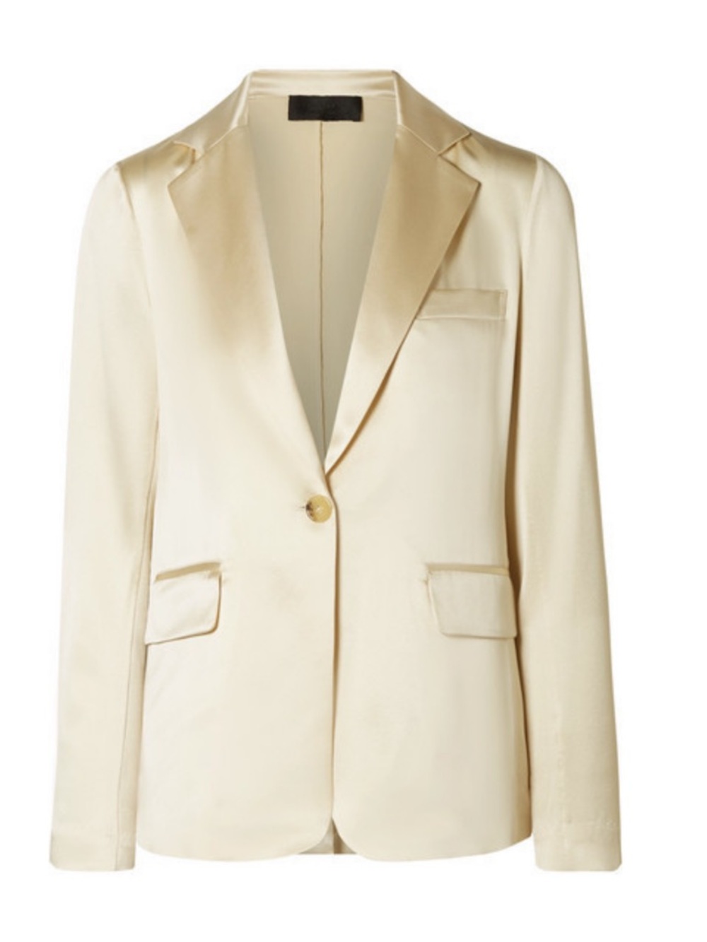 Nili Lotan Sophia Jacket Khaki Gold Silk Blazer NWT